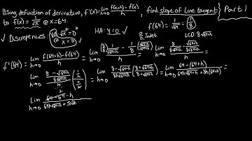 Section 3.1 Equation of Tangent Line at a Point Problem 2