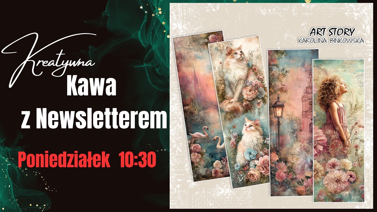 Kreatywna Kawa z Newsletterem set 70 I Mixedmedia I DIY I Scrapbooking