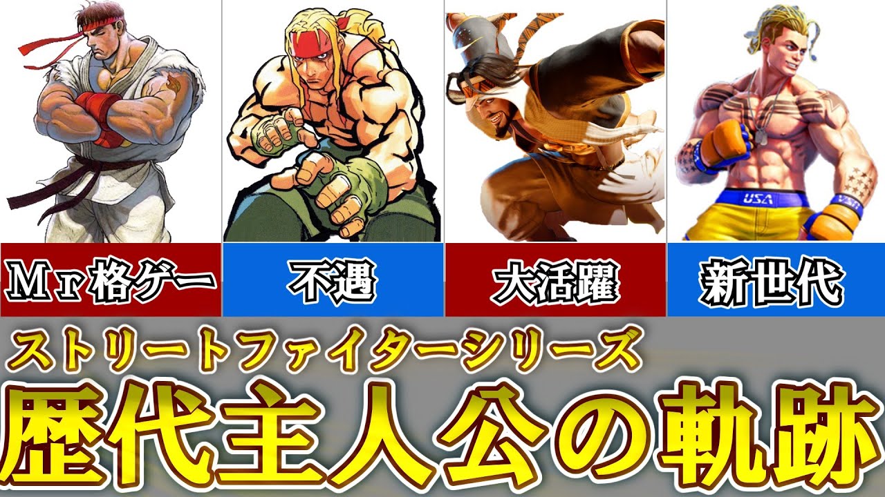 【ストリートファイターシリーズ】ストリートファイターシリーズ歴代主人公の軌跡