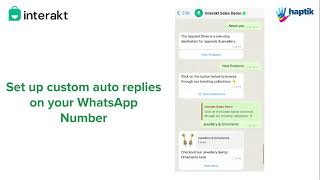 Set up FAQ Autoreplies on your WhatsApp Number via Interakt