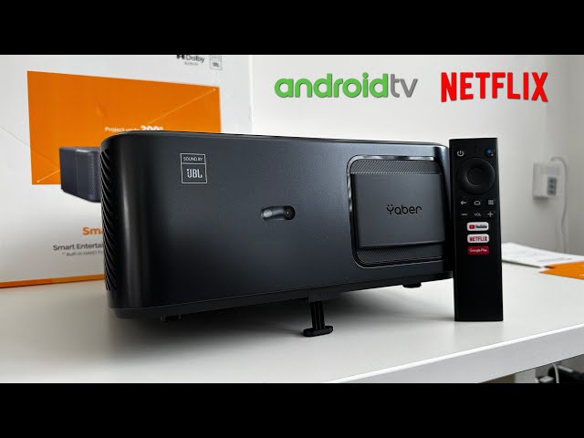 Yaber 1080P Projector with Dual Speakers powered by JBL, Dolby supported,  Android TV, Netflix and 7000+ apps Black K2s - Best Buy