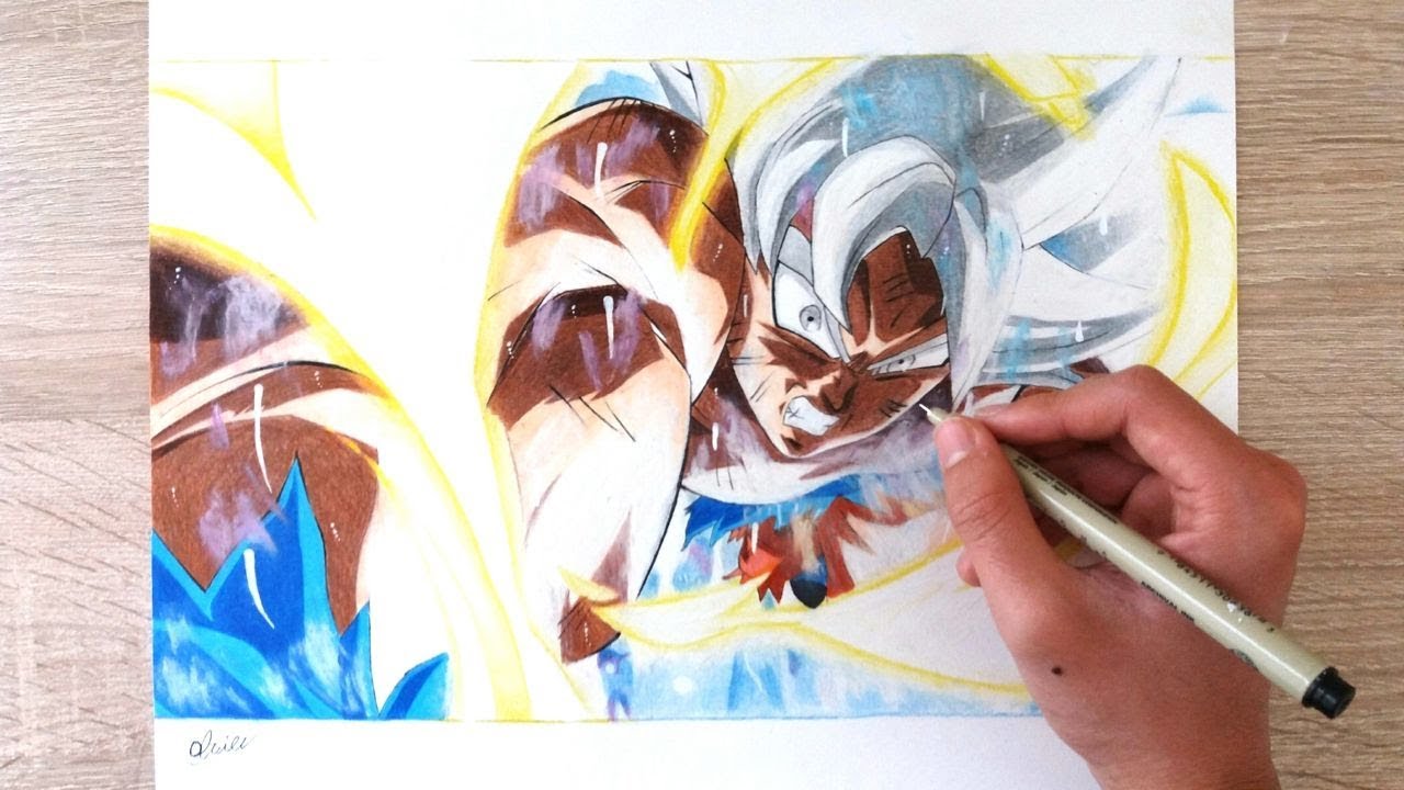 私はAashan on X: New Drawing Goku Ultra Instinct I tried mah best with what  I could do with the Aura XD The 1st part of the speed drawing of this is  uploaded