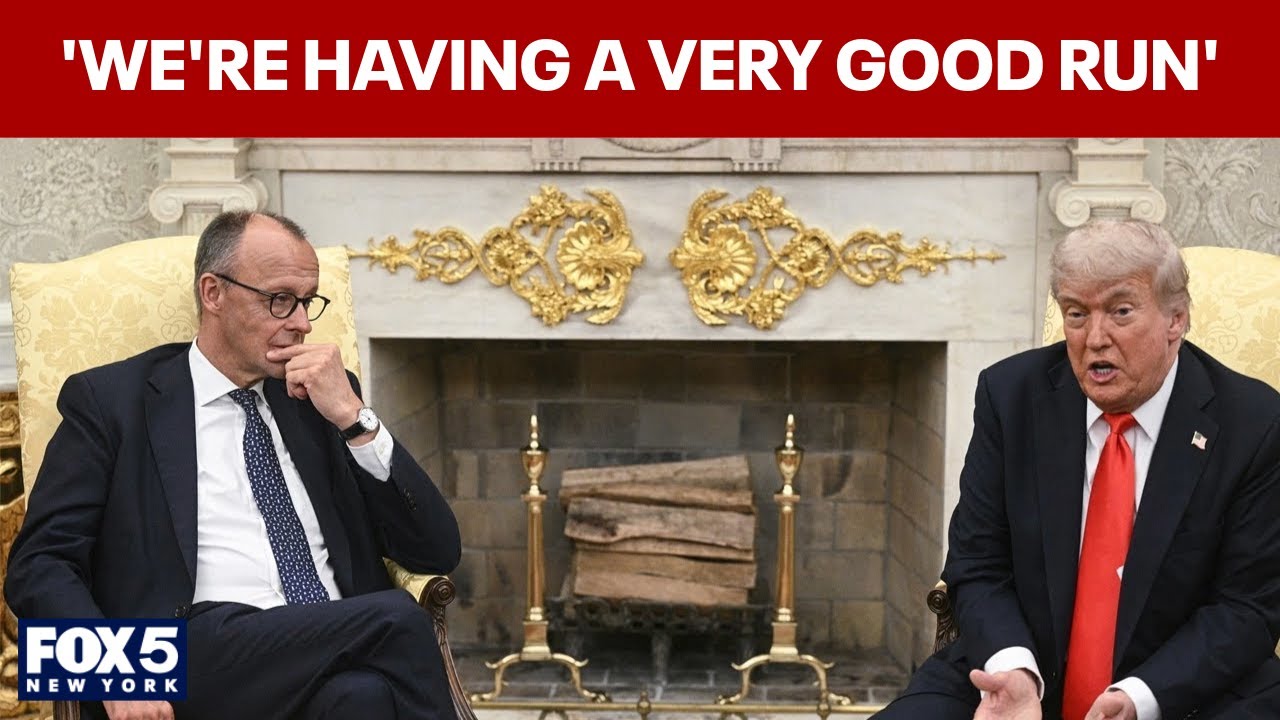 FULL: Trump, German Chancellor Merz talk at White House