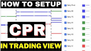 How to set CPR and Pivot Points in Tradingview for free | Cpr Strategy | Cpr Trading