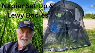 Napier Sportz Cove & Bug Screen set up And Lewy Bodies