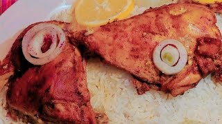 ألذ تتبيلة دجاج مشوي بفرن البيت ( دجاج تندوري)Tandoori Chicken Grilled