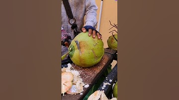 Natural Big Fresh Coconut Water. Amazing Coconut Cutting Skills.#shorts #cuttingskills #coconut #fyp