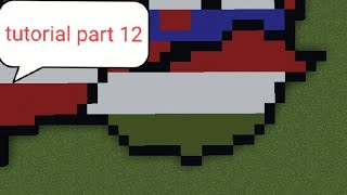 Hungary small scale world flag map tutorial part 12