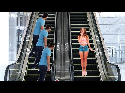 Best Escalator Pranks Compilation Manchurek Triplets