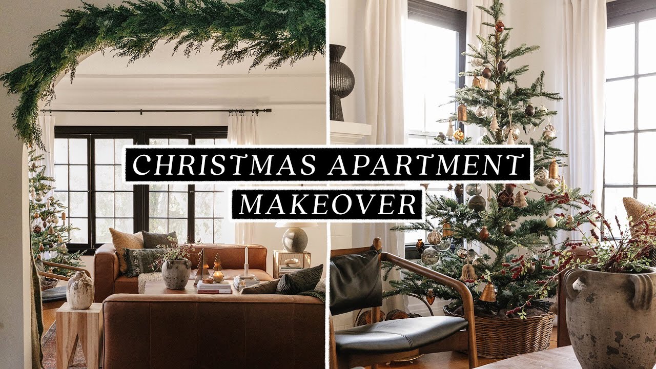 CHRISTMAS APARTMENT MAKEOVER 🎄 Decorate With Me + DIY Holiday Decor Ideas!