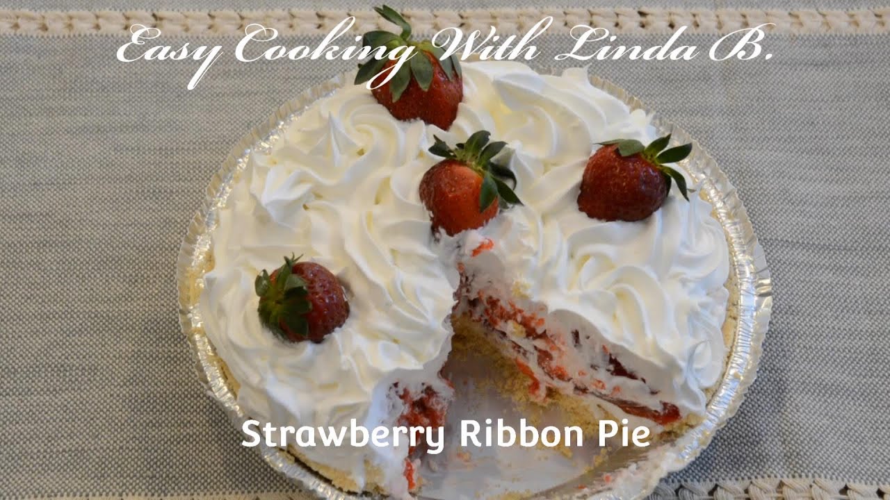 Strawberry Ribbon Pie 