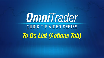 OmniTrader - The To Do List