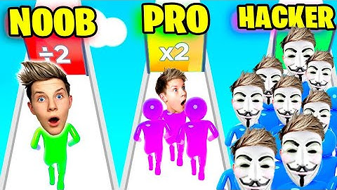 Can We Go NOOB to PRO to HACKER in Crowd Evolution?! Prezley