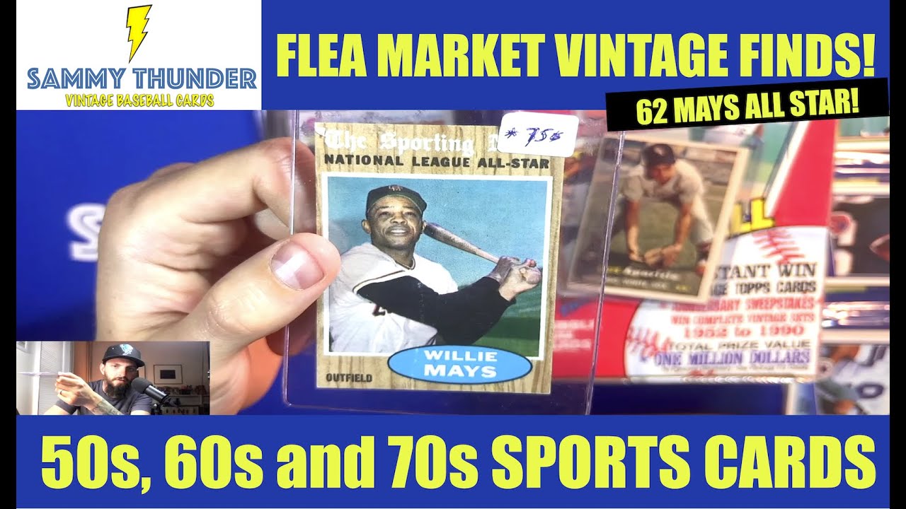 Flea Market Vintage Baseball Card Finds YouTube