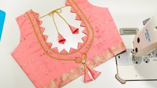 Latest Model Blouse Back Neck Design Cutting And Sching Full Tutorial