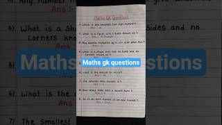 Maths Gk Questions|General questions for kids #english