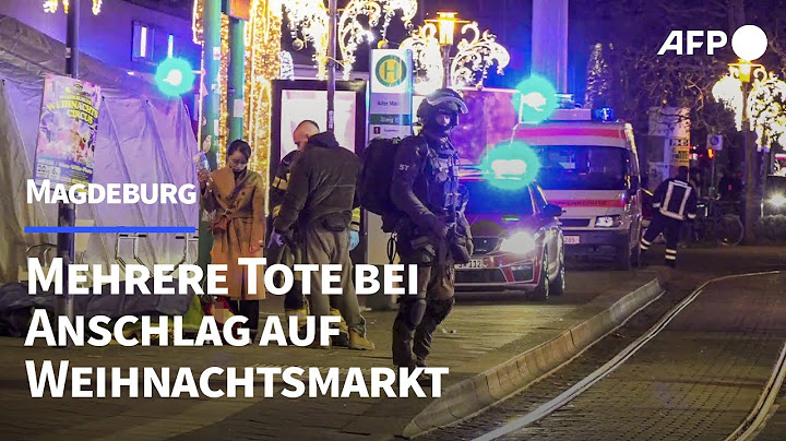 Tote und Verletzte bei Angriff auf Magdeburger Weihnachtsmarkt | AFP