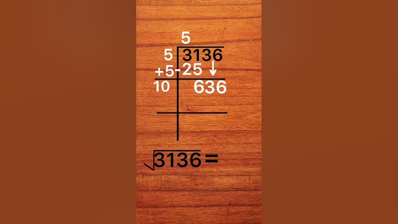 how-to-find-the-square-root-by-division-method-viral-youtubeshorts