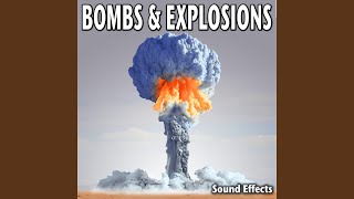 Light Distant Booming Atomic Blast Explosion with Dry Trail