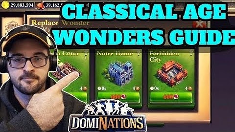 What wonder to pick in Classical Age in #dominations