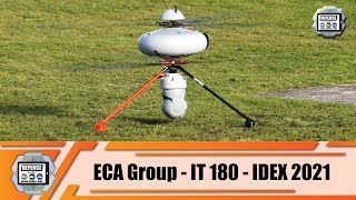 IDEX 2021 ECA Group presents its IT 180 UAV Unmanned Aerial Vehicle defense exhibition Abu Dhabi UAE