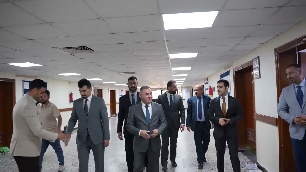 زيارة السيد رئيس الجامعة العراقية (أ.د علي صالح الجبوري) لكلية القانون والعلوم السياسية