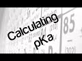 Calculating pKa