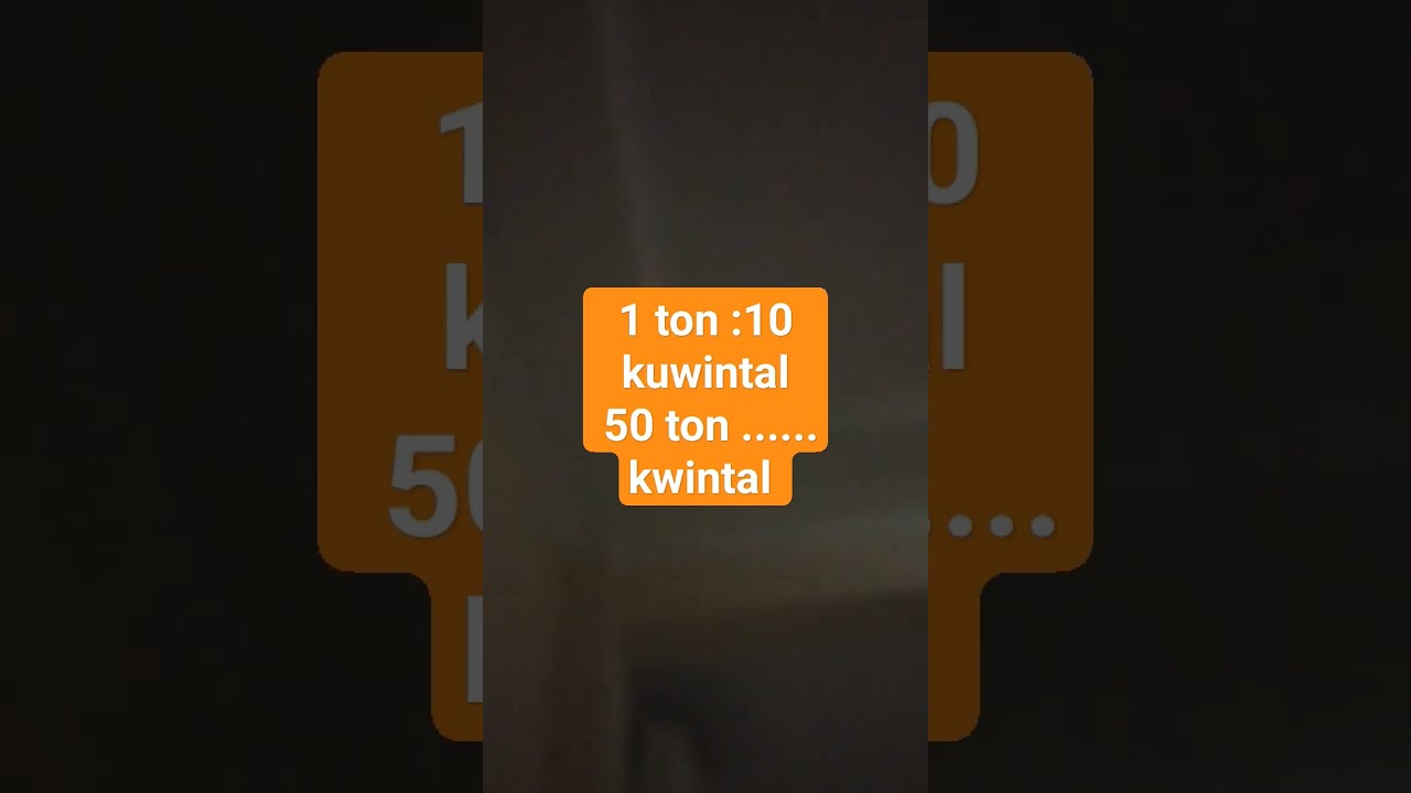 1 Ton 10 Kwintal 50 Ton Berapa Kwintal YouTube 1 Ton 10 Kwintal 50 Ton Berapa Kwintal YouTube