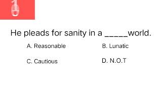 English Mcqs from FIA Past Paper @ Education TV