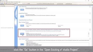 CS+ Tips - How to Import e² studio Project (RL78 & Similar Products)