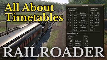 Railroader Timetable Feature Overview - Experimental Branch