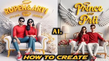 Viral 3D Ai Couples Wingchair Name Images | Bing ai viral editing | Bing image creator tutorial FREE
