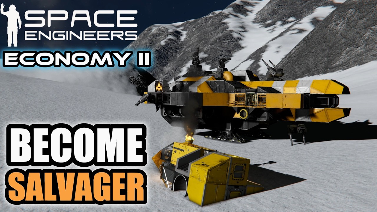 NEW SALVAGE GAMEPLAY IN SPACE ENGINEERS ECONOMY II UPDATE - YouTube