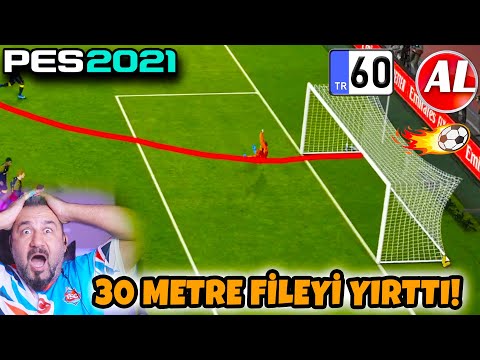 ROBERTO CARLOS 30 METREDEN AĞLARI YIRTTI! GERÇEKTEN!|  PES 2021 ANALİG #60