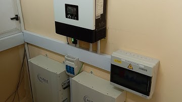 5kw lux power Snl correction installation part 2 ( Hubble lithium battery X2)