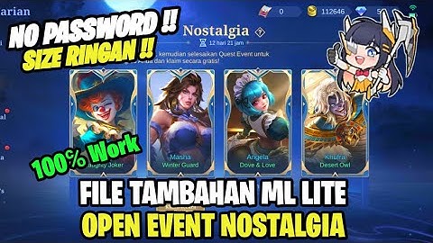 Data Open Event Nostalgia Patch Ixia Terbaru | Data Tambahan Event Nostalgia Terbaru