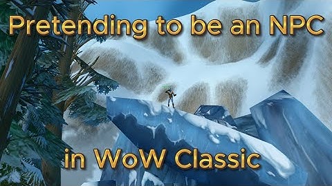 Pretending to be an NPC in Classic WoW [Classic Anniversary-Nightslayer]