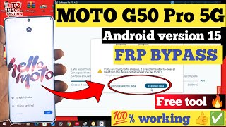 MOTO EDGE 50 PRO:- FRP BYPASS/GOOGLE ACCOUNT REMOVE WITH FREE TOOL 🔥 Android version 15 screenshot 2