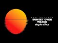 Draw with me 🎨 | How to create Sunset Over Water 🌅 Ripple Effect| Adobe Illustrator | Beginners 101