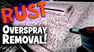 Rust Overspray Removal On White Paint! Exterior Detail #detailingtips #exteriordetailing