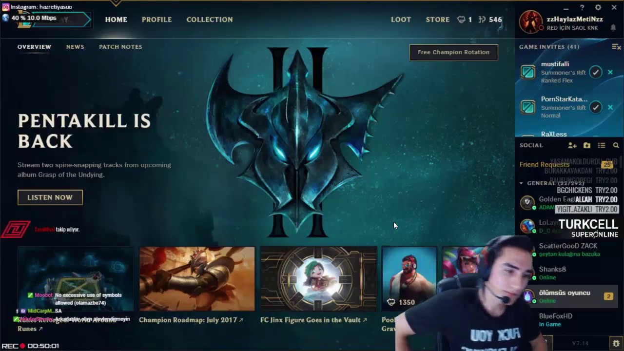 LEVO VE HZ YASUO OLAYI TATLIYA BAĞLIYOR 23.07.2017