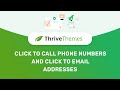 Adding Click To Call Phone Numbers And Click To Email Addresses 