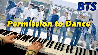 BTS (방탄소년단) - Permission to Dance (piano cover) 가사 Lyrics