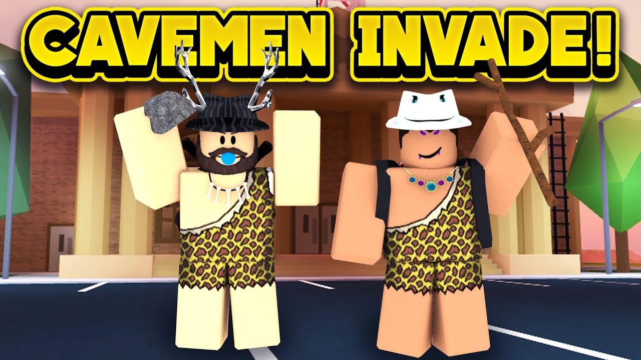 Cavemen Invade Jailbreak Roblox Jailbreak Youtube - roblox caveman face