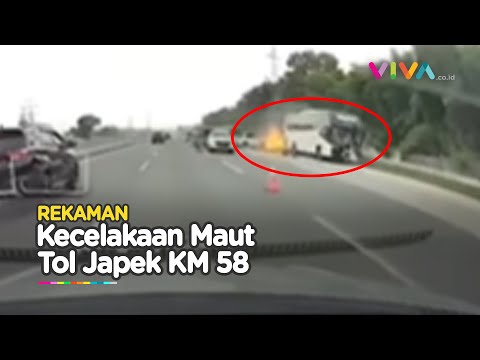 Rekaman Dashcam Kecelakaan Gran Max Adu Banteng Bus Primajasa