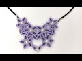 How To Make Quilling Necklace for beginners / Quilling Necklace Tutorial