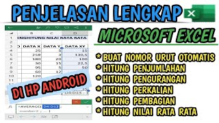 CARA MENGGUNAKAN RUMUS MICROSOFT EXCEL FUNGSI SUM DI HP ANDROID