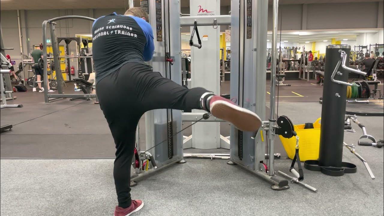 Glute Medius Cable Kickback Exercise Demo YouTube