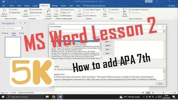 How to add APA 7th Edition to Ms word(sinhala)