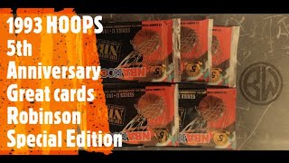 1993 Hoops Basketball Pack Opening | NICE Robinson HIT + 5th  Anniversary GOLD basketballcards